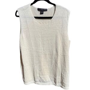 Josephine‎ Chaus Ivory Knit Shell – Size 2x